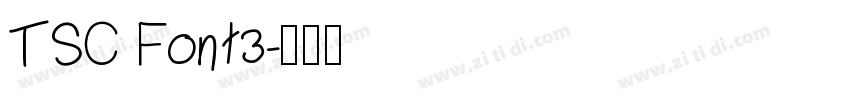 TSC Font3字体转换